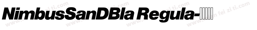 NimbusSanDBla Regula字体转换
